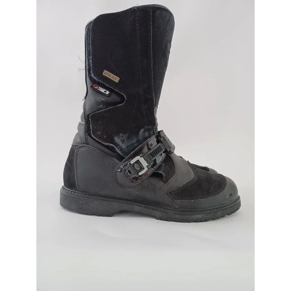Sidi Canyon Gore-Tex Motorcycle Riding Boots Black Touring Mens 11 US 45 EU